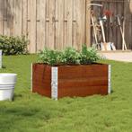 vidaXL Plantenbak 80x60 cm massief grenenhout bruin, Tuin en Terras, Bloembakken en Plantenbakken, Verzenden, Nieuw, Hout