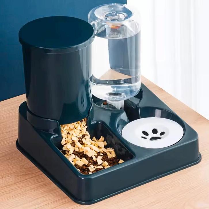 2-in-1 Automatische Water- en Voederset voor Kat en Hond, Dieren en Toebehoren, Kattenvoerbakken en Drinkbakken, Nieuw, Automatisch