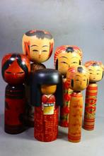 Hout - Grote Sosaku Kokeshi Pop - Shwa periode (1926-1989), Antiek en Kunst