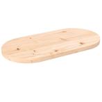 vidaXL Tafelblad ovaal 80x40x2,5 cm massief grenenhout, Huis en Inrichting, Tafels | Eettafels, Verzenden, Nieuw