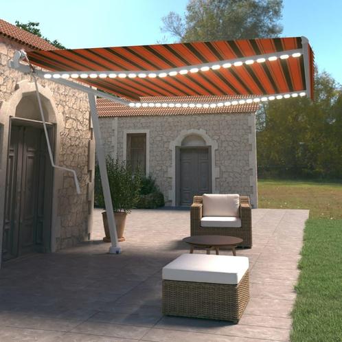 vidaXL Luifel automatisch met LED windsensor 400x350 cm, Tuin en Terras, Zonneschermen, Nieuw, Verzenden