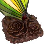 Tiffany vlinderlamp – Donkergroen &amp; Lichtgroen Glas – H 24, Verzenden, Nieuw