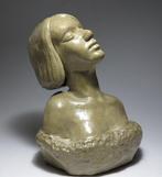 sculptuur, Art Nouveau Bust - 22.5 cm - Terracotta - 1920, Antiek en Kunst