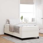 vidaXL Bedframe 90x200 cm ribfluweel crèmekleurig, 90 cm, Eenpersoons, Verzenden, Nieuw