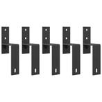 vidaXL Bypassbeugels schuurdeuren 5 st voor platte rails, Verzenden, Nieuw