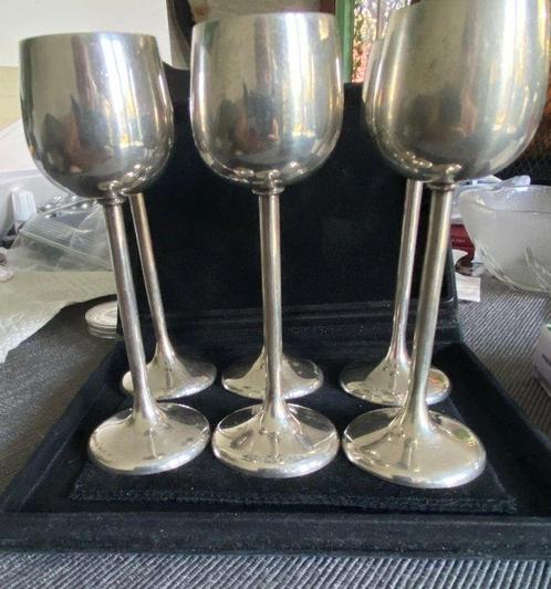 Wilkens - Wijnglas (6) - Prata 835, Antiek en Kunst, Antiek | Goud en Zilver