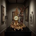 Pendule - Zinklegering, Glas - 1880-1920 - L.boucher, Antiek en Kunst, Antiek | Klokken