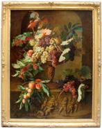 Jean-Pierre Laÿs (1825-1887) - Monumental Still Life with, Antiek en Kunst, Kunst | Schilderijen | Klassiek