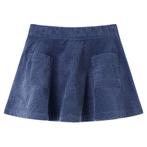 vidaXL Kinderrok met zakken ribfluweel 92 marineblauw, Kinderen en Baby's, Verzenden, Nieuw