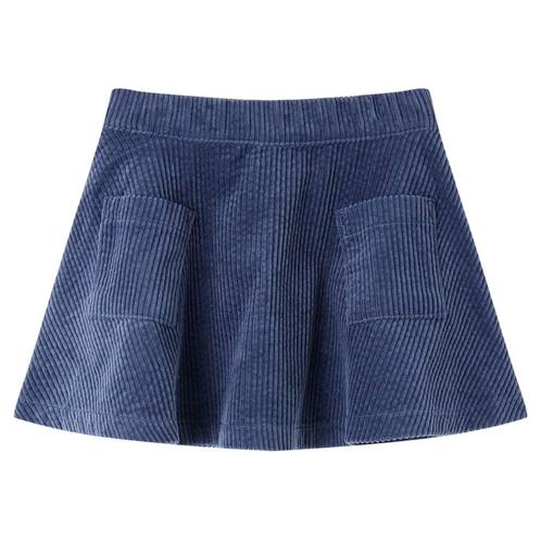 vidaXL Kinderrok met zakken ribfluweel 92 marineblauw, Kinderen en Baby's, Kinderkleding | Overige, Nieuw, Verzenden