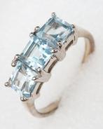 Topaas - Zilver, Blauwe topaas - Geloofsring - Zilver 925 -