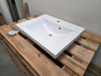 Wastafel 60 x 46 cm polybeton glans wit met 1 kraangat, Doe-het-zelf en Verbouw, Ophalen of Verzenden, Nieuw, Bad