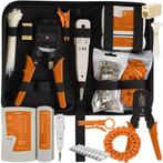 Bigstren RJ45 Netwerkset 145-delig – Crimper & Tester (Aut, Ophalen of Verzenden, Nieuw