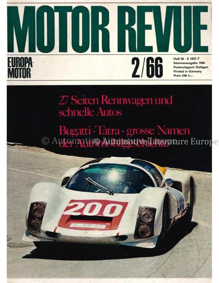 1963 MOTOR REVUE MAGZINE 58 DUITS, Boeken, Auto's | Folders en Tijdschriften