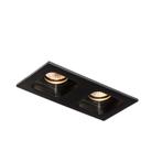 Inbouwspot BWS Kiana 2 GU10 2-Lichts 20x10x9 cm Zwart, Ophalen of Verzenden, Nieuw, Bad