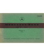 1964 MERCEDES BENZ 190 c | 190 ONDERDELEN CATALOGUS MULTI, Auto diversen, Handleidingen en Instructieboekjes