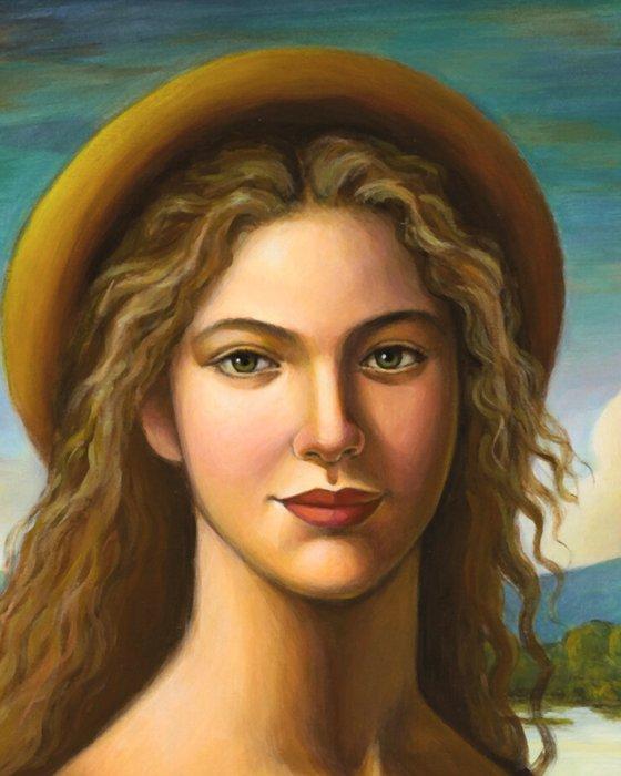 Xiaoning Yu (XX-XXI) - Sotto il Cielo di Settembre, Antiek en Kunst, Kunst | Schilderijen | Klassiek