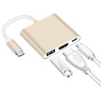3 in 1 USB-C Hub - Compatibel met Macbook Pro / Air - USB, Computers en Software, Pc- en Netwerkkabels, Verzenden, Nieuw