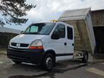 Veiling: Renault Master 2.5 dCi kipper met double cab Dies, Auto's, Bestelauto's, Gebruikt, Renault, Wit, Handgeschakeld