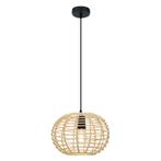 Rotan hanglamp bruin, Roza, Huis en Inrichting, Lampen | Hanglampen, Nieuw, Ophalen of Verzenden, Landelijk, Metaal