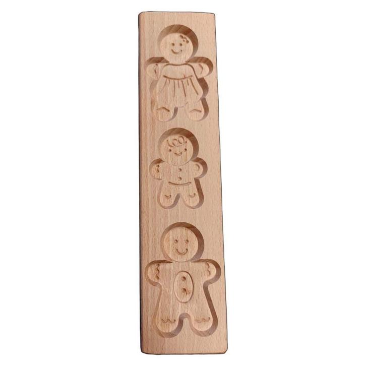 Speculaasplank Gingerbread (Familie) (3x) 8x6cm., Hobby en Vrije tijd, Taarten en Cupcakes maken, Nieuw, Verzenden