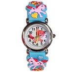 Fako® - Kinderhorloge - 3D - Eenhoorn Mini – Lichtblauw, Nieuw, Verzenden