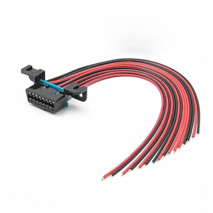 16-pins OBD2 Poort (Vrouwelijk) met 16 Open Eindkabels (30 c, Auto diversen, Autogereedschap, Nieuw, Verzenden