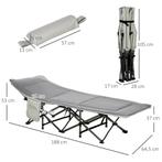 TRUUSK Opvouwbaar Campingbed - Met Hoofdkussen en Zijtas - M, Verzenden, Nieuw