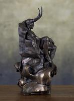sculptuur, LUCIFERO SUL TRONO - 33.5 cm - Hars - 2024, Antiek en Kunst, Curiosa en Brocante