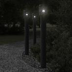 vidaXL Vloerlamp voor buiten 110 cm roestvrijstaal zwart, Tuin en Terras, Buitenverlichting, Verzenden, Nieuw
