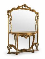 Carved and Gilt Wood - Wandtafel - Verguld hout, Gips