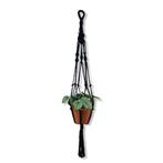 Plantenhanger Spiral Zwart - Katoen - Macramé -, Huis en Inrichting, Woonaccessoires | Overige, Ophalen of Verzenden, Nieuw