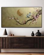 Ksavera - Japanese birds J391 - gold XXXL canvas 210cm, Huis en Inrichting, Nieuw