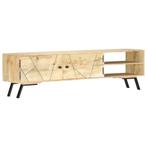 vidaXL Tv-meubel 140x30x40 cm massief mangohout, 100 tot 150 cm, Verzenden, Nieuw, Minder dan 100 cm