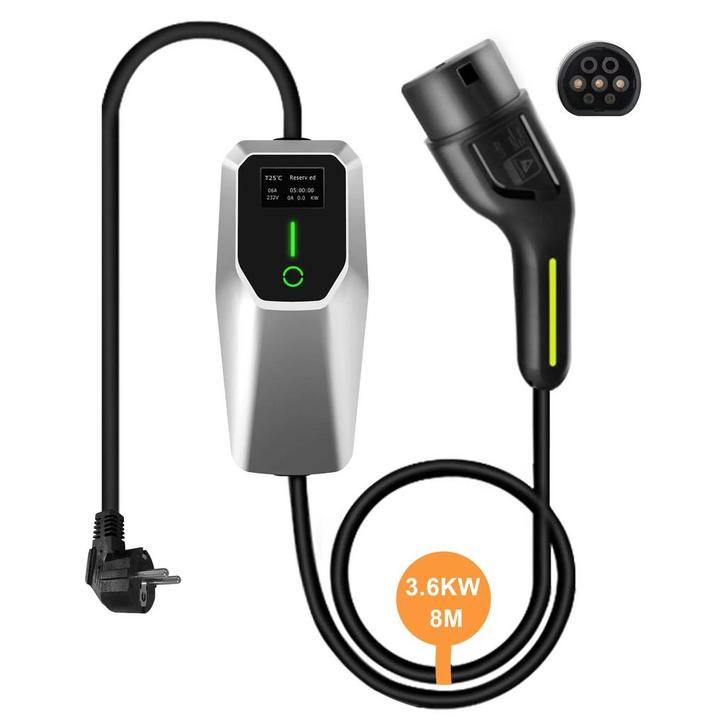 Type 2 Mobiele Thuislader – 3,7 kW (6A-16A instelbaar) |, Auto diversen, Laadpalen, Ophalen of Verzenden