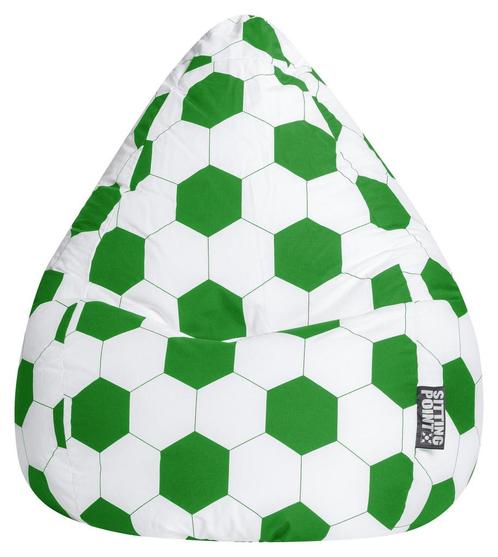 BeanBag Voetbal XL - Groen/Wit, Huis en Inrichting, Zitzakken, Verzenden