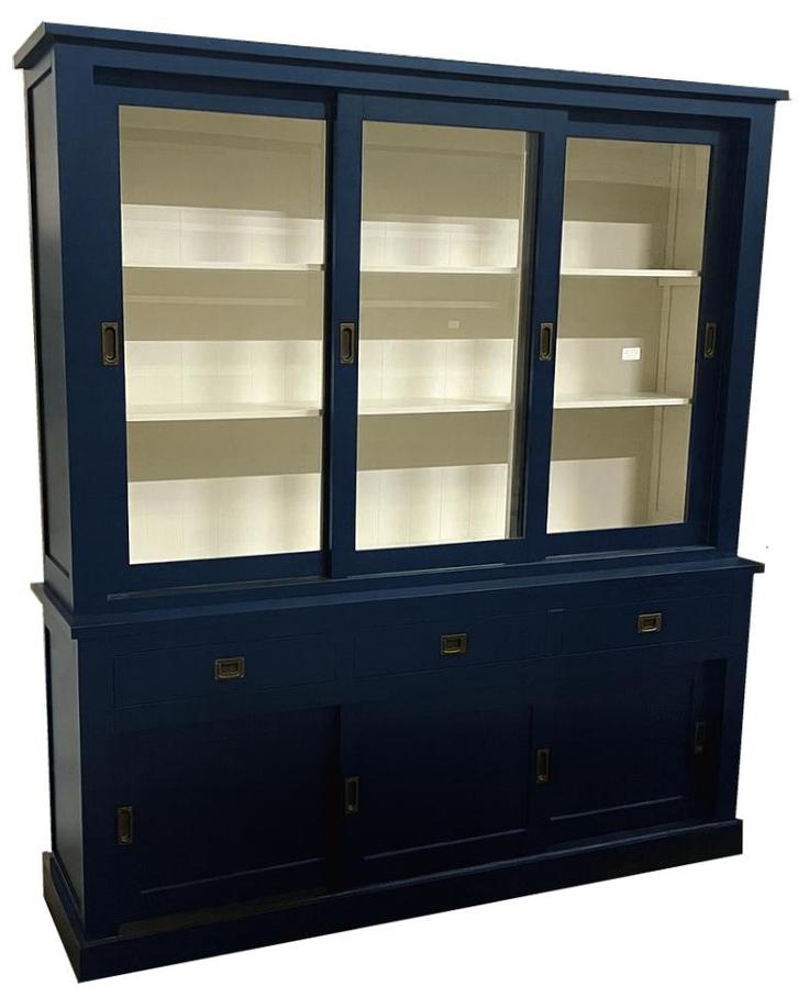 Buffetkast kobaltblauwe Gouda 200cm, Huis en Inrichting, Kasten | Buffetkasten, Ophalen of Verzenden