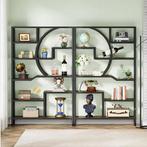 Hoge Houten Boekenkast – 6-Laags Industrieel Rek, Huis en Inrichting, Verzenden, Nieuw