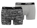 Puma - Logo AOP Boxer 2P  - Puma Boxershort - M