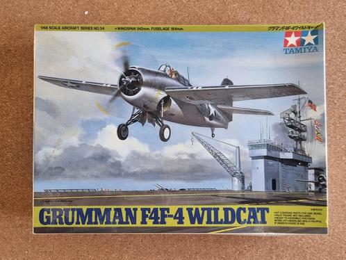 Tamiya 61034 Grumman F4F-4 Wildcat 1:48, Hobby en Vrije tijd, Modelbouw | Vliegtuigen en Helikopters, Verzenden