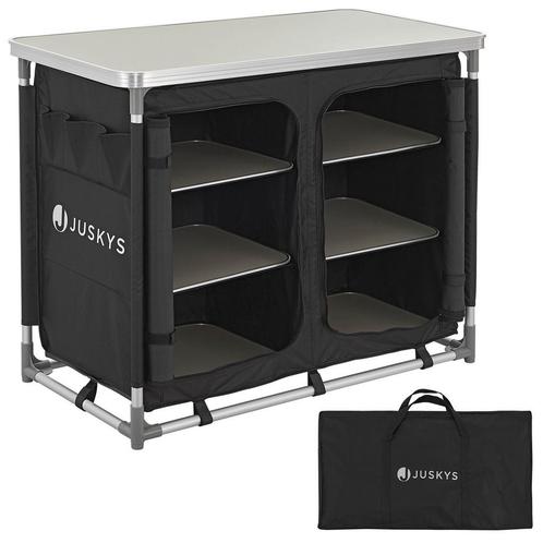 Compacte Inklapbare Campingkeuken Ruda - 97 x 50 x 78 cm - Z, Caravans en Kamperen, Kampeermeubelen, Nieuw, Verzenden
