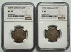 Duitsland, Derde Rijk 2 Reichsmark 2x 1937 / Paul von, Postzegels en Munten, Munten | Europa | Niet-Euromunten