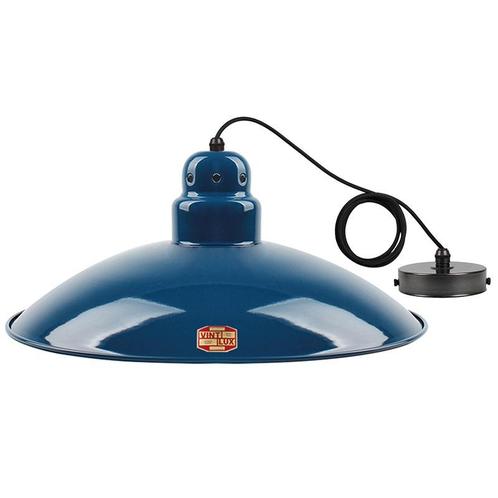 Vintlux Hanglamp HX26 Petrol Blue - Ø 46,5 cm - E27, Huis en Inrichting, Lampen | Lampenkappen