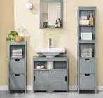 Compact Badkamermeubel Onder Wastafel – Grijs, Huis en Inrichting, Verzenden, Nieuw