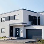 Voordeur 100x200 cm aluminium en PVC antracietkleurig, Nieuw, Verzenden