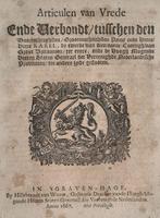 Anon - Articulen van vrede ende verbondt..tussen, Antiek en Kunst