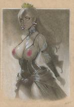 Wawrzaszek, Edward - 1 Original colour drawing - Les pin-up, Nieuw