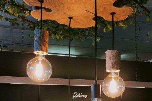 papier mentaal Assert ≥ LED bollen Hanglamp NATUURLIJK design Salon/eettafel lamp — Lampen |  Plafondlampen — Marktplaats