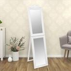 vidaXL Spiegel vrijstaand 45x180 cm wit, Huis en Inrichting, Woonaccessoires | Spiegels, Verzenden, Nieuw