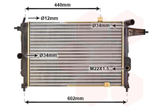 RADIATOR VOOR OPEL VECTRA A 1988-1995 03096381, Auto-onderdelen, Airco en Verwarming, Nieuw, Ophalen of Verzenden